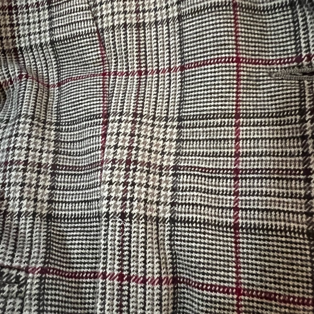 H&M Brown Plaid Jacket, Size 14 - Picture 5 of 6